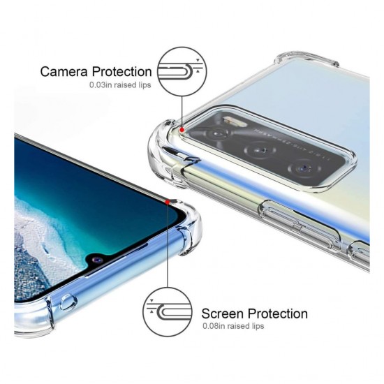 Silicon Transparent Back Cover For Samsung Galaxy Note10 Lite
