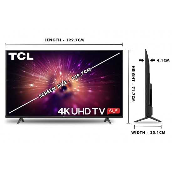 TCL 55 inches 4K Ultra HD Android Smart LED TV