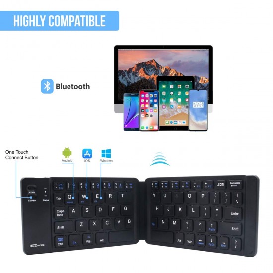 Portronics Chicklet Foldable Wireless Keyboard