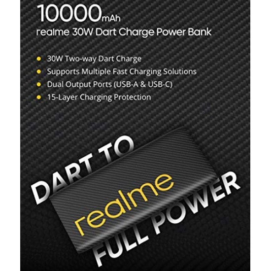 Realme 10000 mAh Power Bank Fast Charging, 30 W