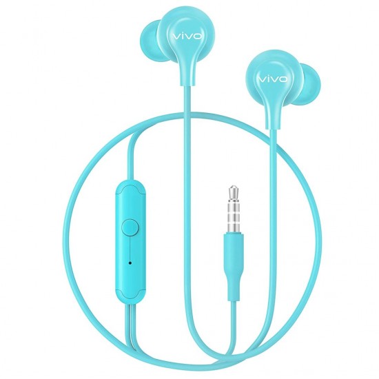 Vivo Color Wired Earphones with Mic and 3.5mm Jack